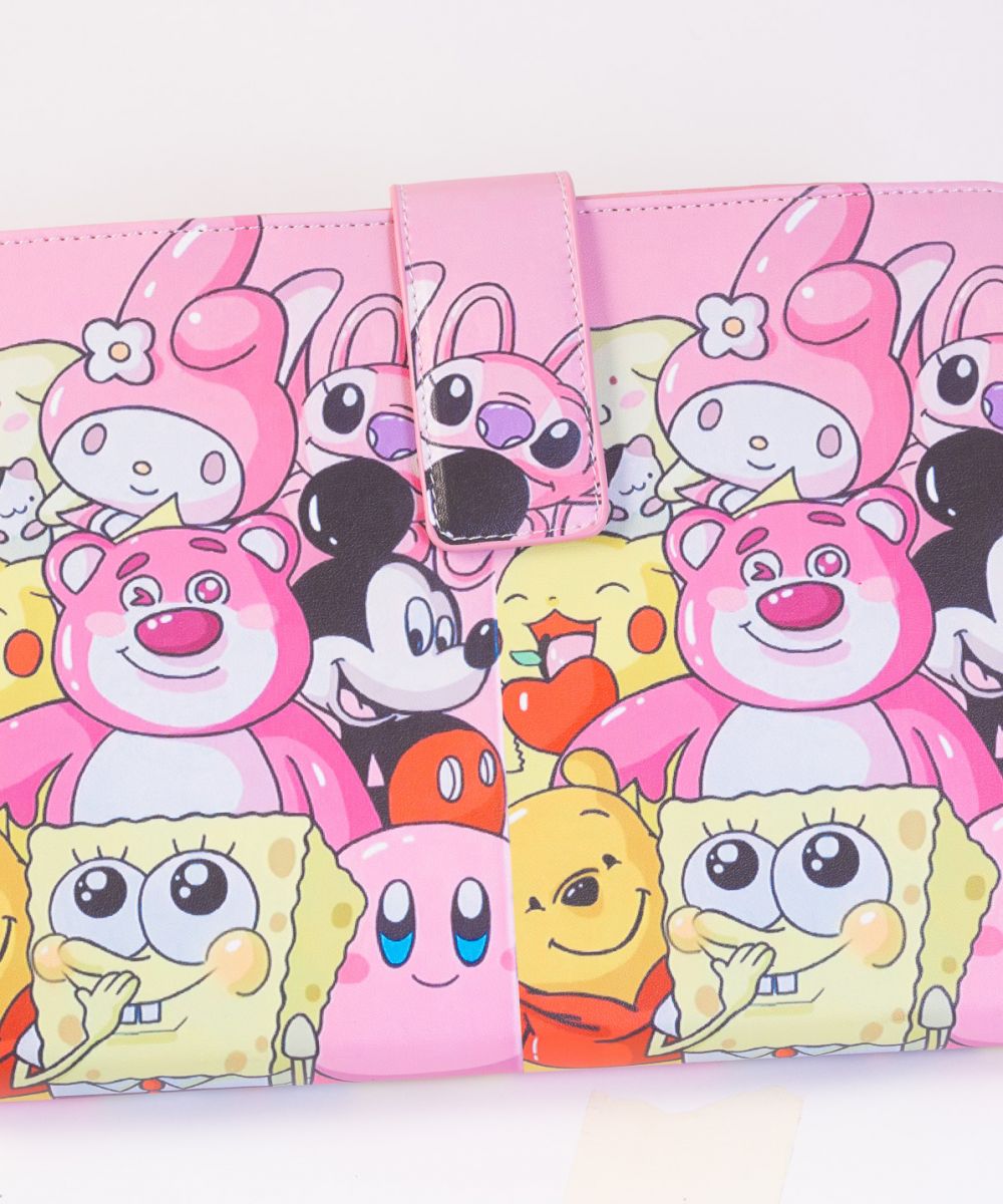 Kids Pink Tablet Pack Cartoon 10 inch x 6 7/8 inch