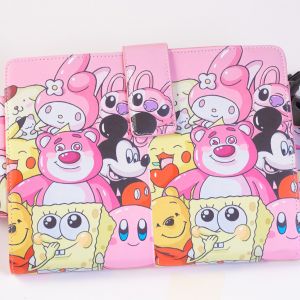 Kids Pink Tablet Pack Cartoon 10 inch x 6 7/8 inch